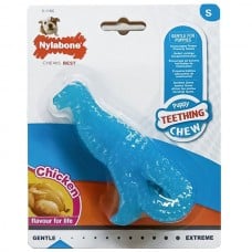 Nylabone Puppy Chew Dinosaur игрушка динозавр для щенков малых пород с ароматом курицы 12см