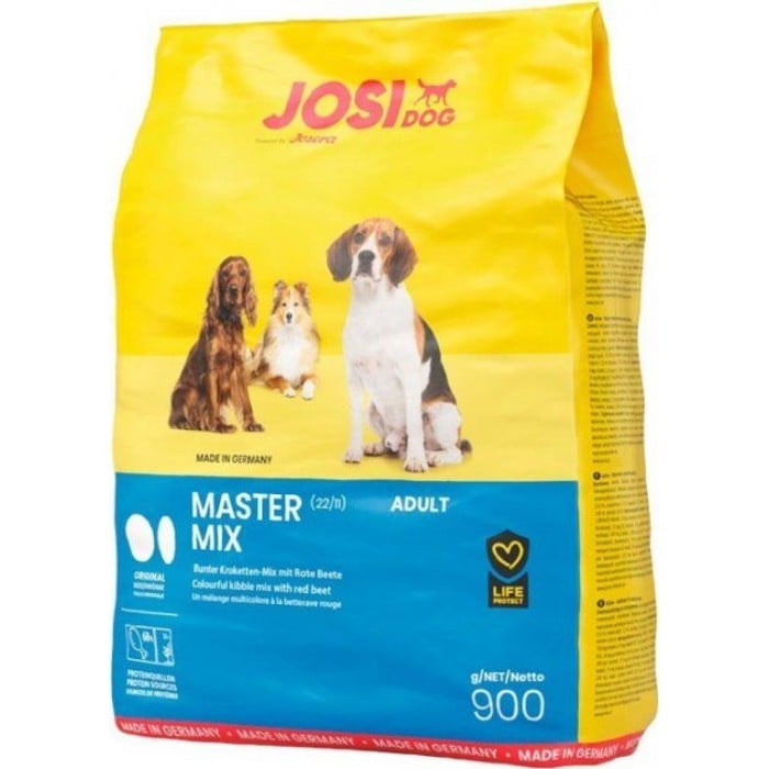 Josera JosiDog Master Mix сухой корм для собак с разноцветными крокетами 0,9 кг