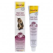 GimCat Malt-Soft Extra - паста для выведения шерсти из желудка кошек,  50г