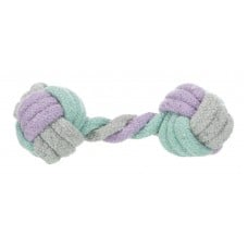 Trixie игрушка для собак гантель из каната яркая 15 см