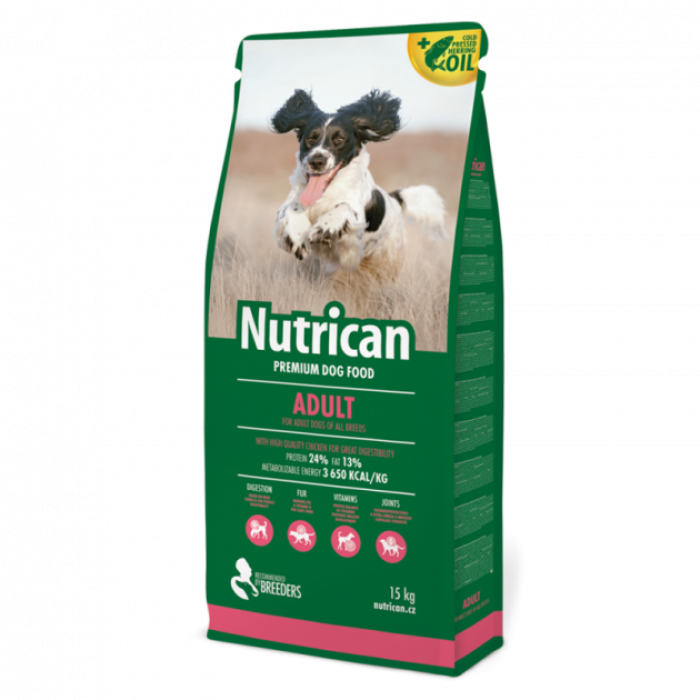 Nutrican Adult Dog сухой корм для взрослых собак всех пород 15 кг