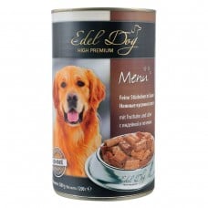 Edel Dog Кусочки с индейкой и печенью в соусе для собак 1,2kg