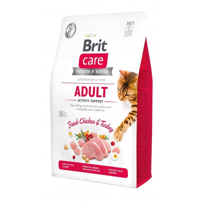 Brit Care Cat GF Adult Activity Support, 2кг (підтримка активностя для дорослих котів)