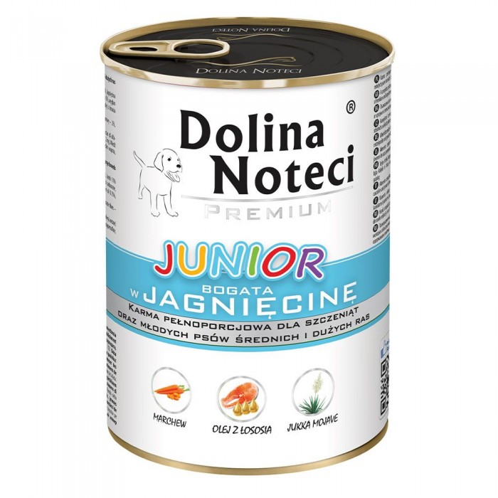 Dolina Noteci Premium влажный корм для щенков с ягненком 400 г