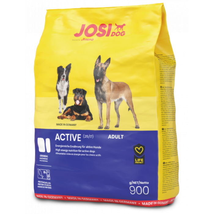 Josera JosiDog Active безглютеновый сухой корм для активных собак 0,9 кг