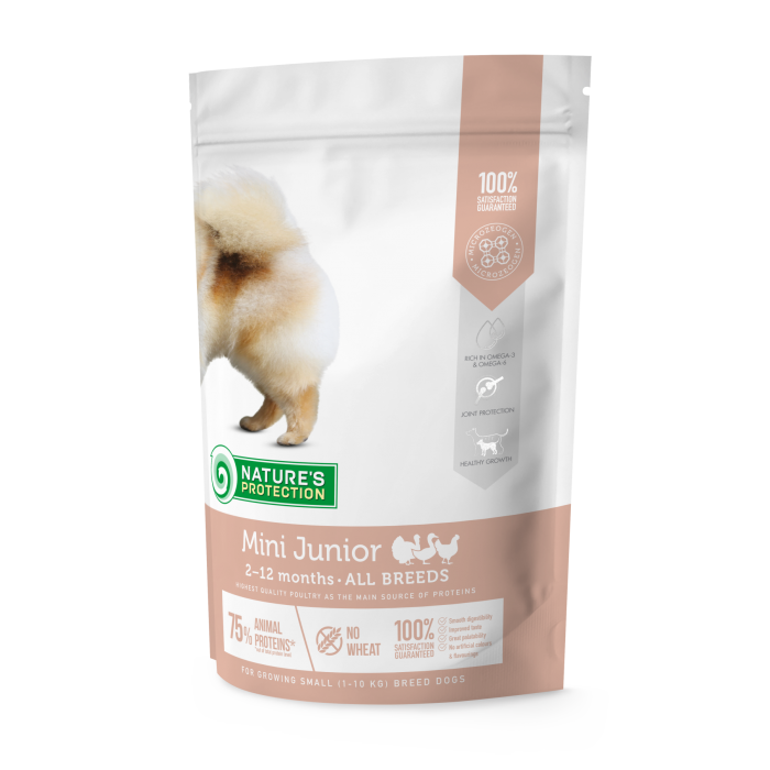 Nature's Protection Mini Junior Small Breeds сухой корм для щенков малых пород 0,5 кг