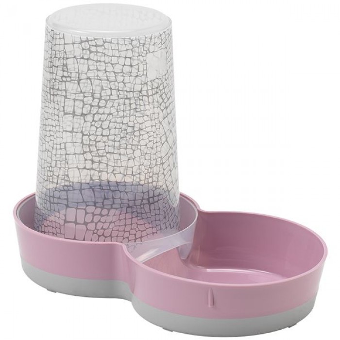 MODERNA TASTY WILDLIFE Автокормушка/Автопоилка для собак (розовая) 3,75 л