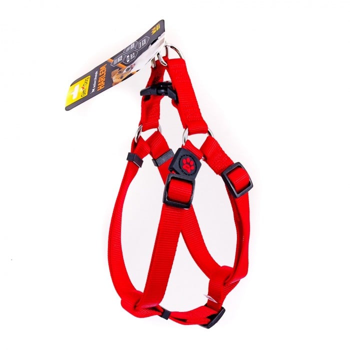 GimDog Harlem X шлея для собак середніх та великих порід (червонa) M-L