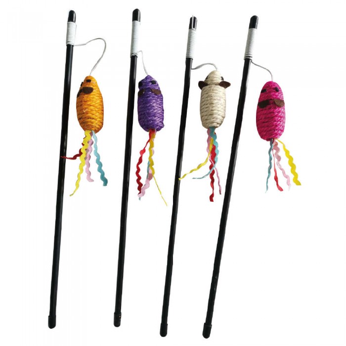 Croci игрушка Дразнилка с мышкой для кошек 40 см