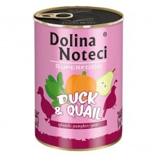 Dolina Noteci Superfood влажный корм для cобак с уткой и перепелкой 400 г