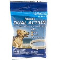 Sentry Sergeants Dual Action ошейник от блох и клещей для собак малых пород и щенков 38 см