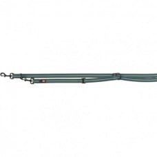 Trixie Fusion поводок-перестежка для собак крупных и гигантских пород (графит/синий) L–XL 2м/25мм