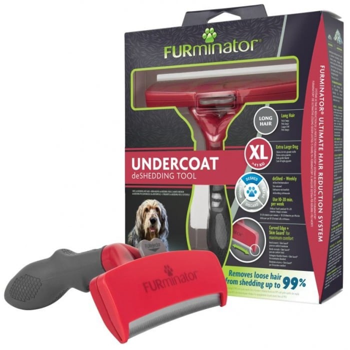 FURminator Long Hair фурминатор для собак гигантских пород с длинной шерстью размер XL