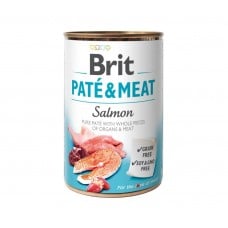 Brit Paté and Meat Dog с лососем 400 g