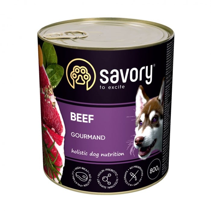Savory Dog Gourmand говядина 800g