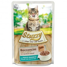 Stuzzy Cat White Fish влажный корм для котов с рыбой в желе 85г*24шт