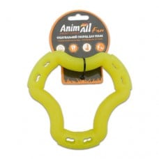 AnimAll Fun іграшка для собак "Кільце 6 сторін" (жовта) 15 см​