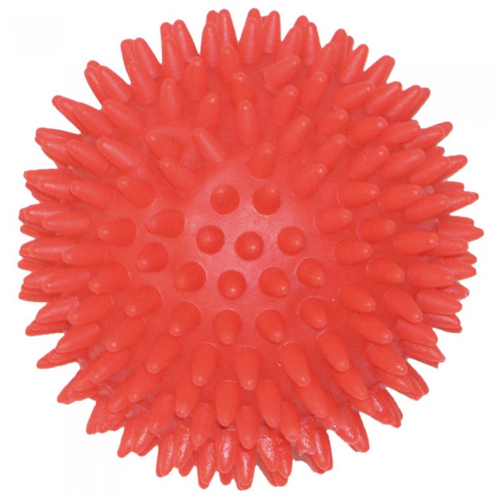 Croci іграшка для собак "М'яч-їжачок" з пищалкою (червоний) 8 см