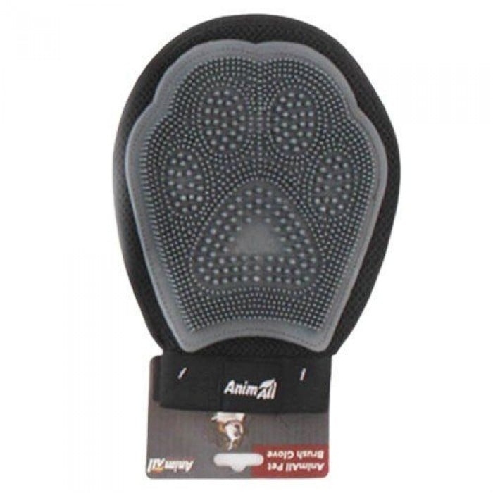 AnimAll Groom рукавичка для вичісування шерсті тварин (сіра)