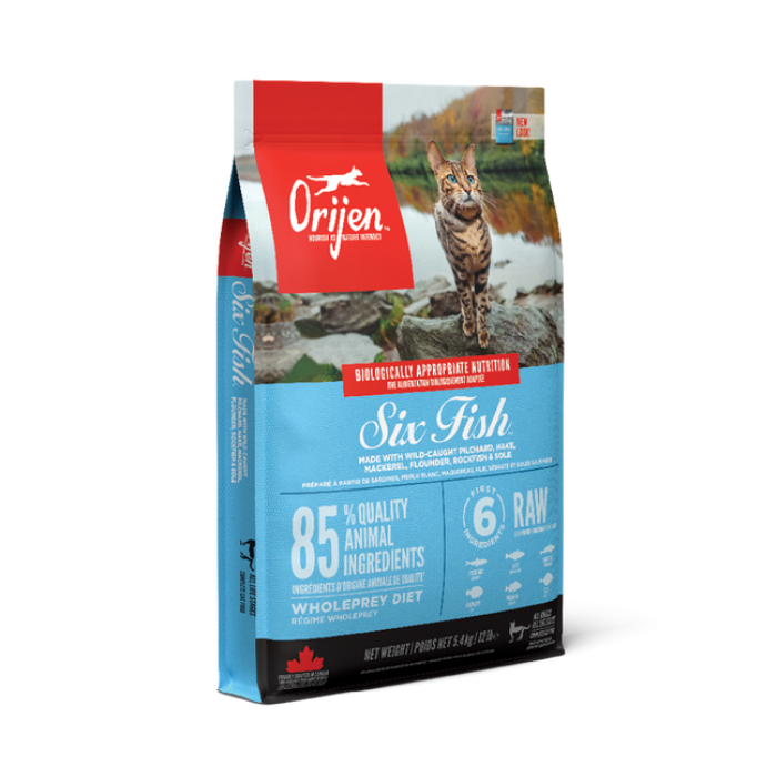 Orijen Six Fresh Fish Cat & Kitten сухий корм для котів з 6 видами риб 0,34 кг