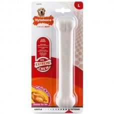 Nylabone Extreme Chew Bone игрушка кость для собак крупных пород с ароматом курицы 19,7см
