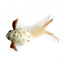 Croci іграшка для котів "Миша з пером і котячою м'ятою" 