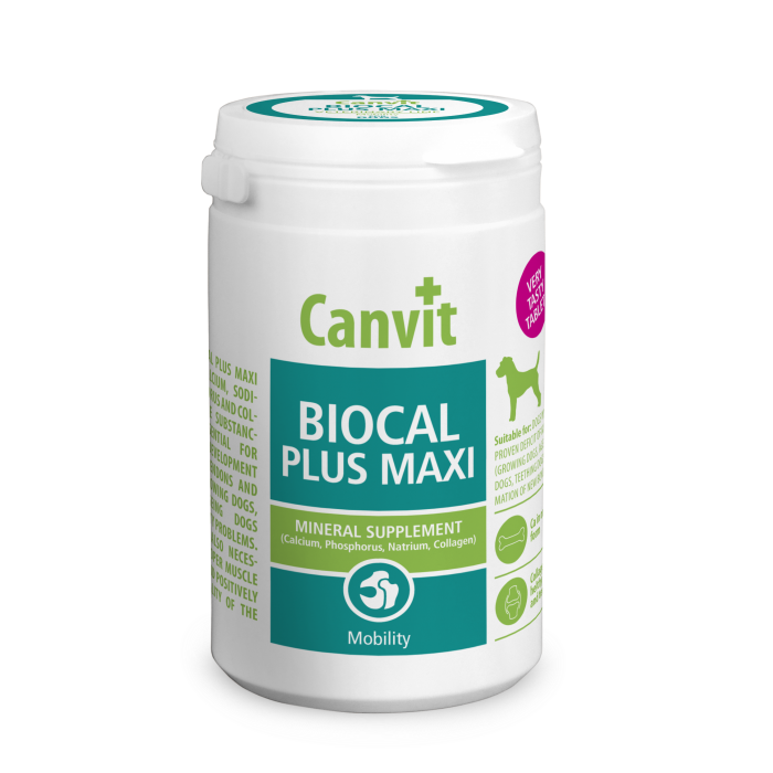 Canvit Biocal Plus Maxi пищевая добавка для улучшения подвижности собак крупных пород 76 табл.