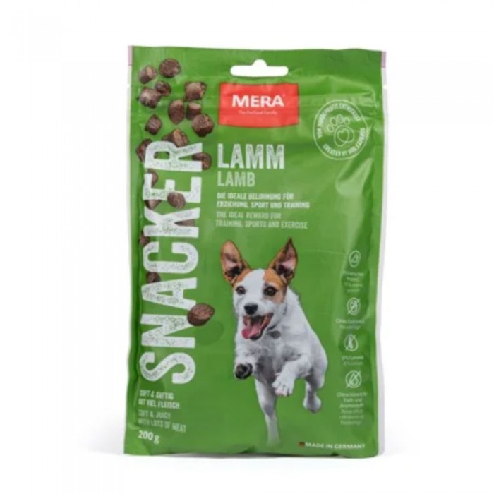 Mera snacker Lamm лакомство для собак мягкие снеки с ягненком 200 г