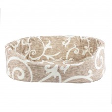 Пухнастики лежак для кошек и собак малых пород (бежевый) 54х40х13 см