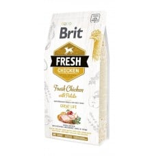 Brit Fresh Chicken with Potato Adult с курицей и картошкой для взрослых собак 2,5 kg