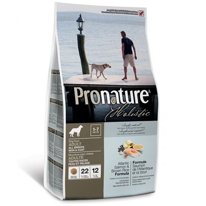 Pronature Holistic Dog Atlantic Salmon & Brown Rice сухий корм для собак з лососем і рисом 13,6 кг
