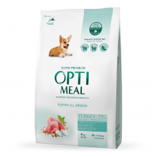 Optimeal Puppies All Breeds сухой корм для щенков всех пород с индейкой 1,5 кг