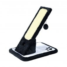 Trixie когтеточка для кошек досточка наклонная на подставке черная/кремовая 30×42×40 см