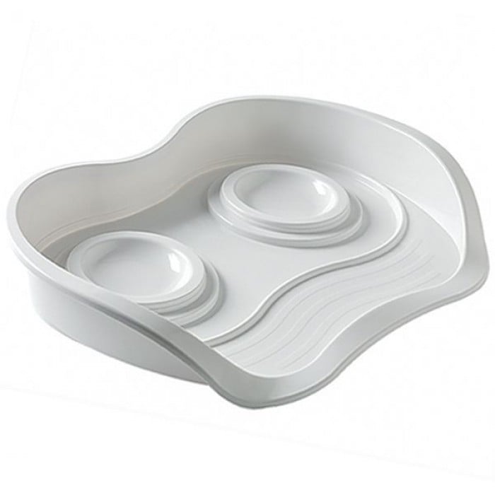 MODERNA PET MENU столик котов и собак малых пород (белый) 56х39 см