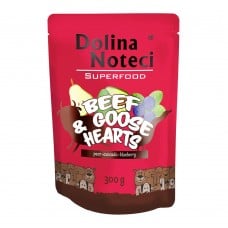 Dolina Noteci Superfood для cобак с говяжими и гусиными сердцами 300 г