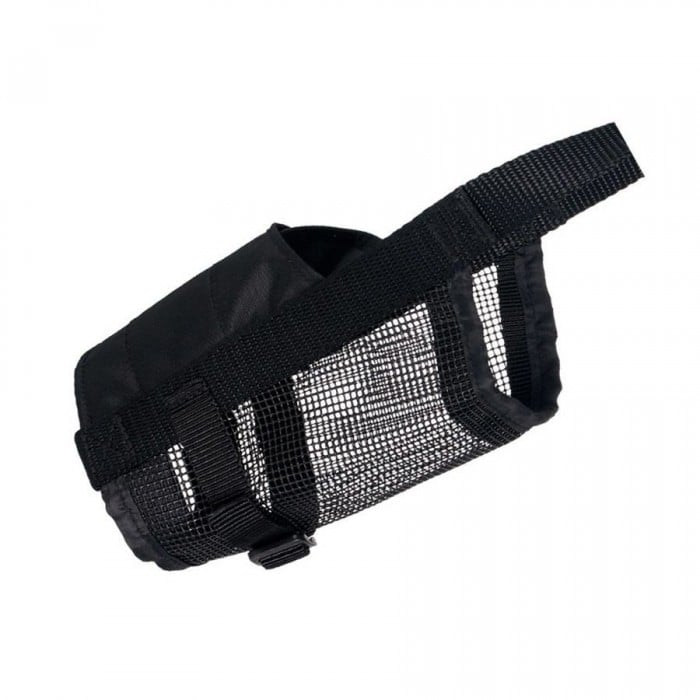 Trixie намордник для собак великих порід з сітчастою вставкою (чорний) L 18-28см/26-42см