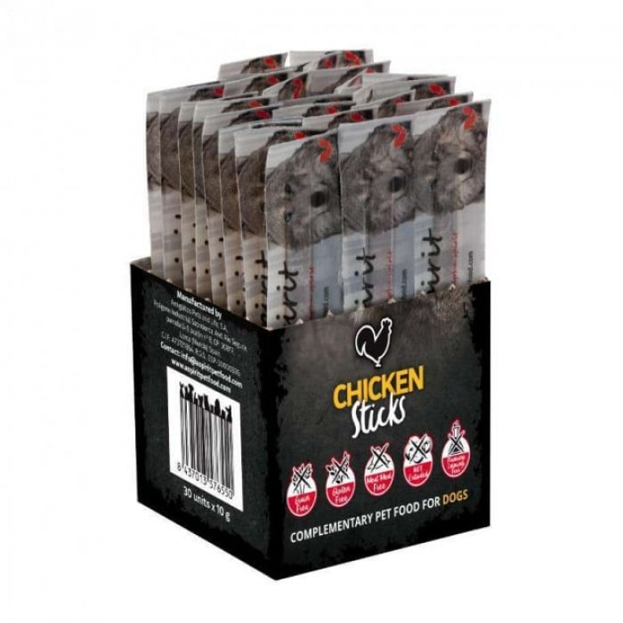 Alpha Spirit Dog Sticks Chicken полувлажные лакомства для собак из курицы 30*10г (палочки)
