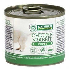 Nature's Protection Puppy Chicken & Rabbit влажный корм для щенков с курицей и кроликом 200 г*6шт.