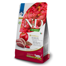 Farmina N&D Quinoa Cat Adult Hairball Duck & Apple сухой корм для выведения шерсти с уткой, киноа, яблоком и клюквой 0,3 кг