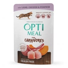 Optimeal Adult Cats Grain Free с ягненком и курицей в тыквенном желе 85 г
