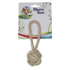Croci Eco игрушка для собак "Канатный мяч с ручкой" 7,5х21 см