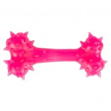 AGILITY игрушка для собак косточка с шипами (розовая) 15 см