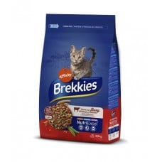 Brekkies Cat Beef сухой корм для взрослых кошек с говядиной 3,5 кг