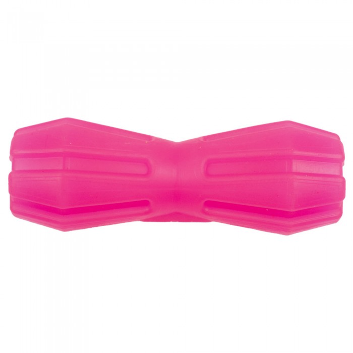 AGILITY игрушка для собак гантель с отверстием (розовая) 15 см