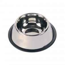 Trixie металическая миска для собак на на резиновой основе 0,9 л/25 см
