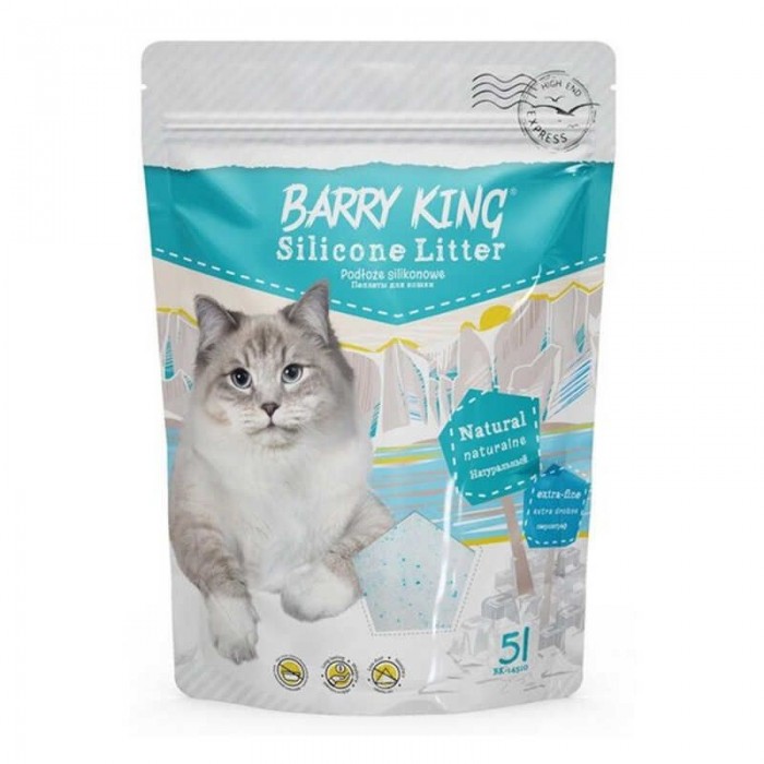 TM Barry King Silicone Litter Natural Extra-fine мелкий силикагелевый наполнитель для кошек без аромата 5 л