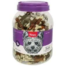 Wanpy Duck Jerky & Calcium Bone Twists лакомство для собак с уткой и кальцием 1,2 кг