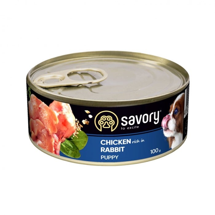 Savory Dog  All breeds Puppy с кроликом 100g