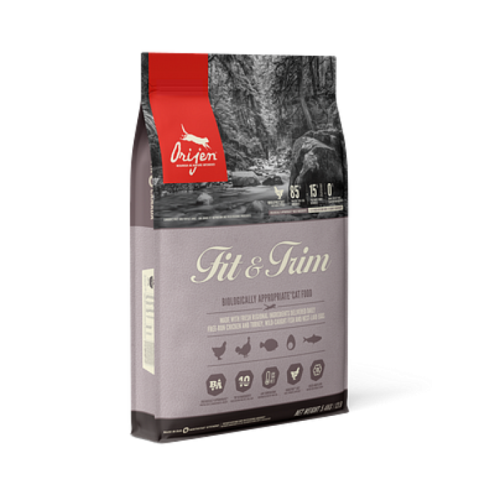 ORIJEN Fit & Trim Cat сухий корм з куркою, індичкою та рибою для котів з надмірною вагою 1,8 кг