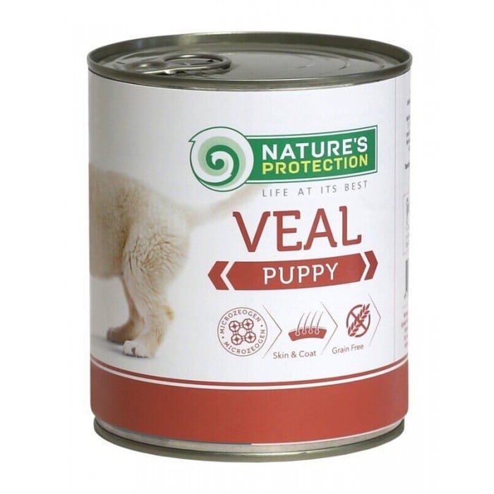 Nature's Protection Puppy Veal влажный корм для щенков с телятиной 400 г*6шт.
